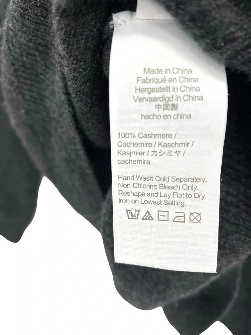 J. Crew Men’s Cashmere Crewneck Sweater Charcoal Gray XL Tall